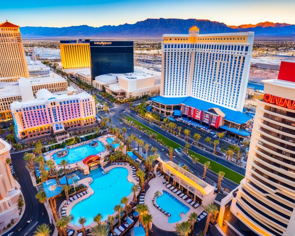 las vegas hotels with balcony views