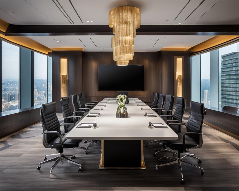 luxury hotel meeting room