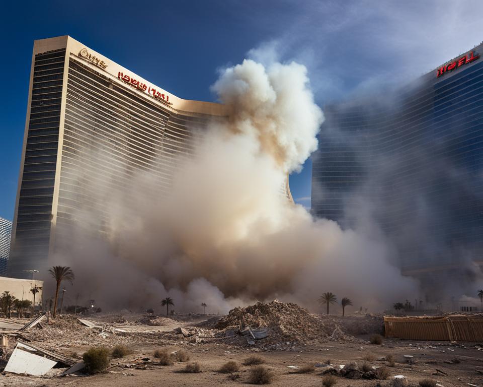 what las vegas hotel was imploded in 1993