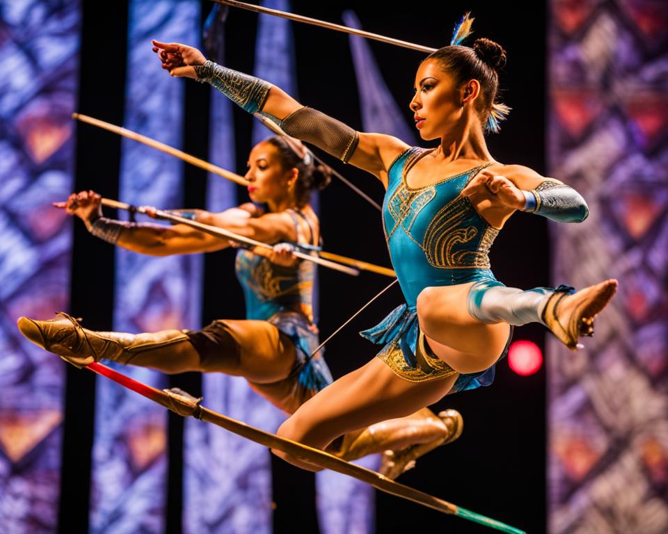 Archery and Dance in KÀ Show