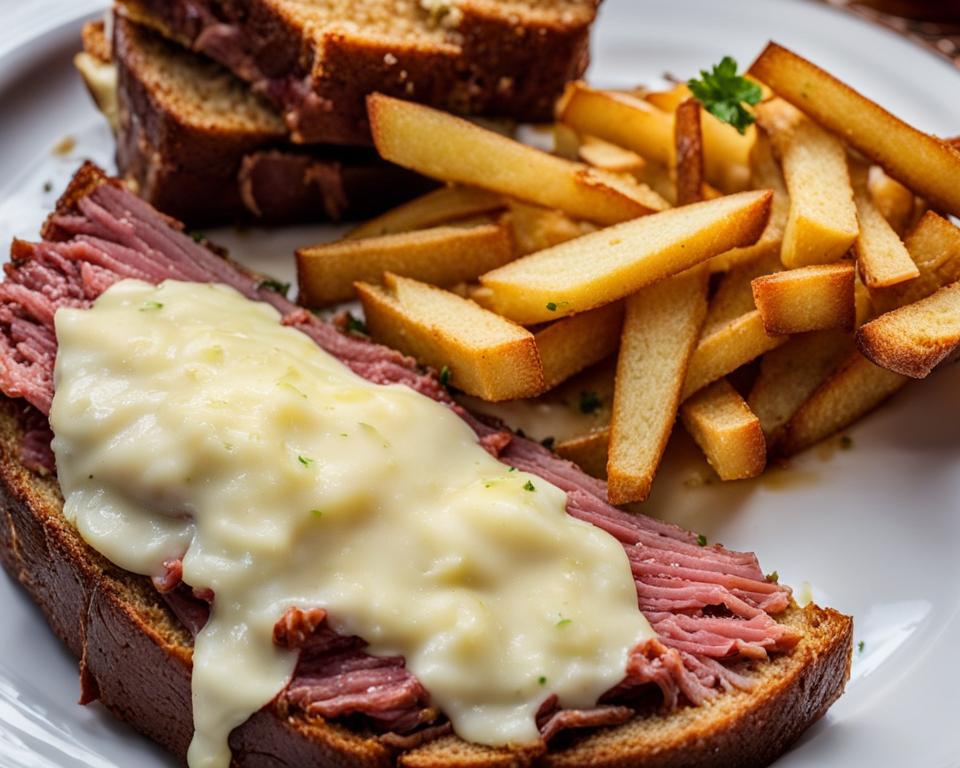 Corned beef sandwiches at Saginaw's Delicatessen