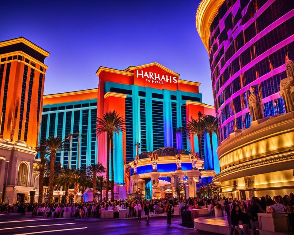 Vibrant Nightlife at Harrah’s Las Vegas & Caesars Palace