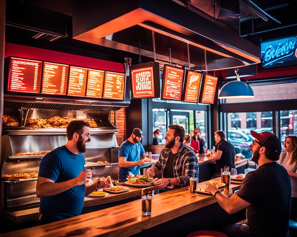 Vibrant atmosphere at Victory Burger & Wings Co. Las Vegas Restaurant